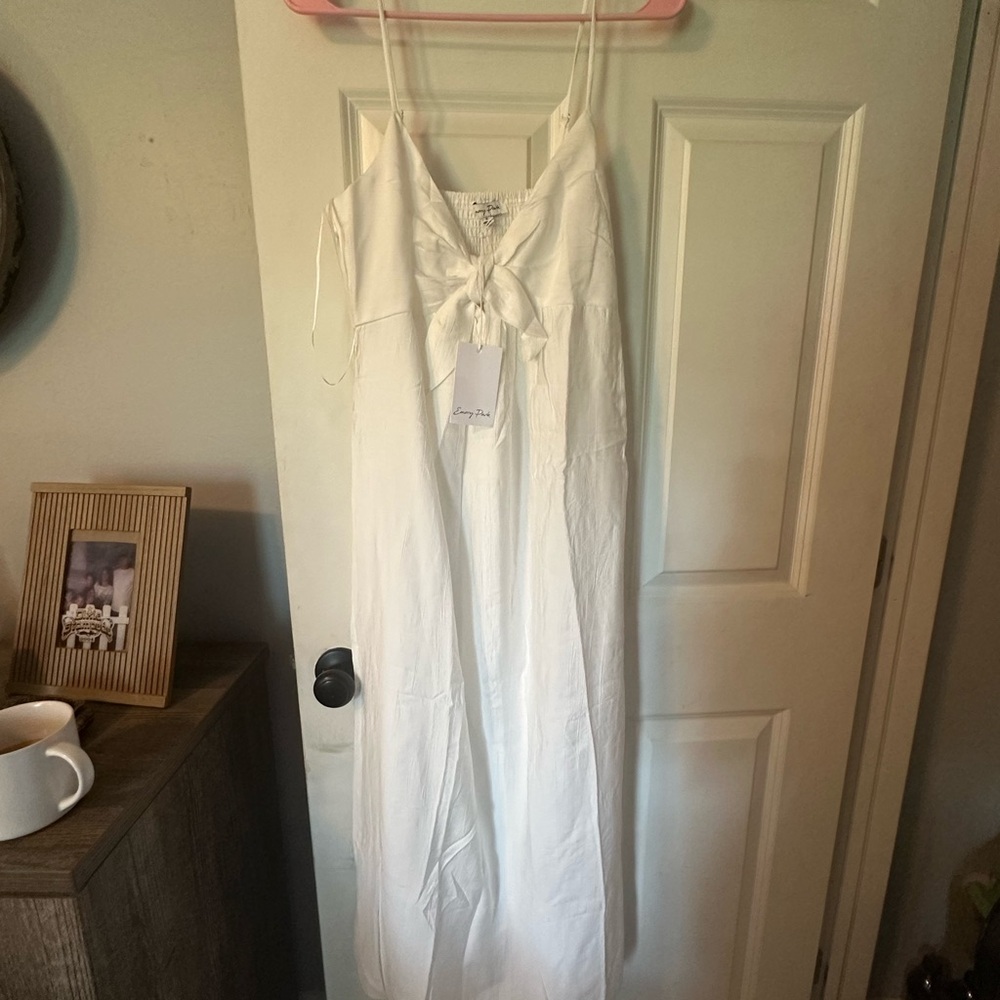 Emory Park White Midi Dress